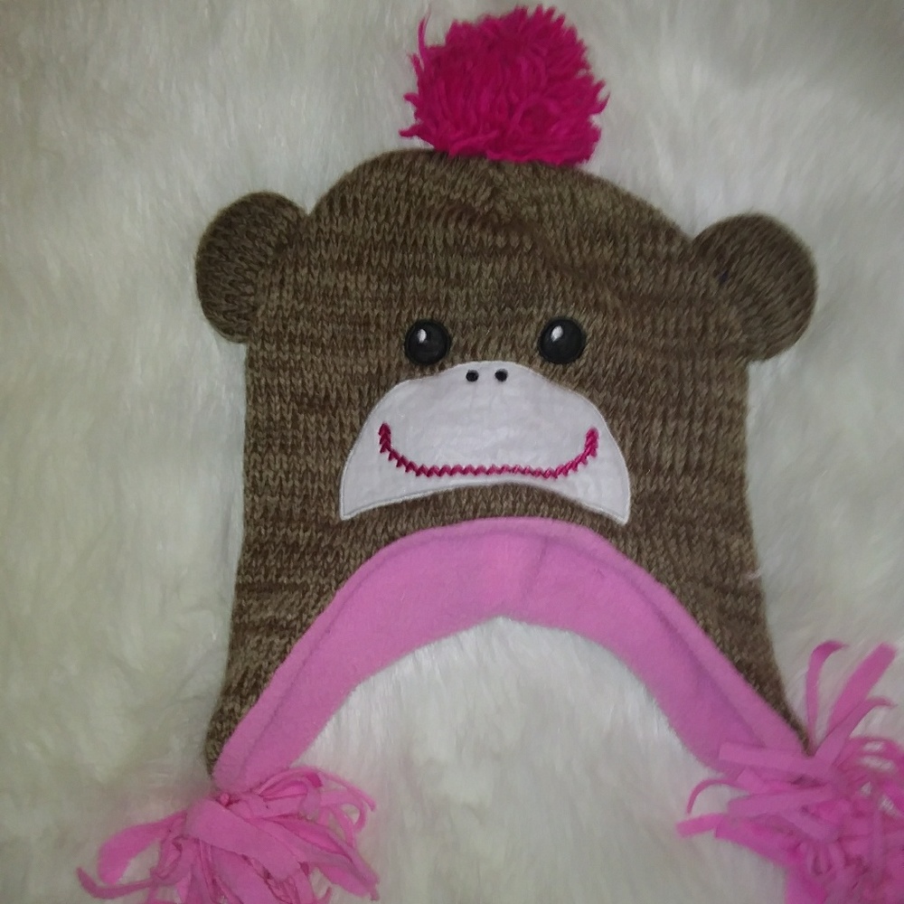 Girl's NWT Sock Monkey Hat